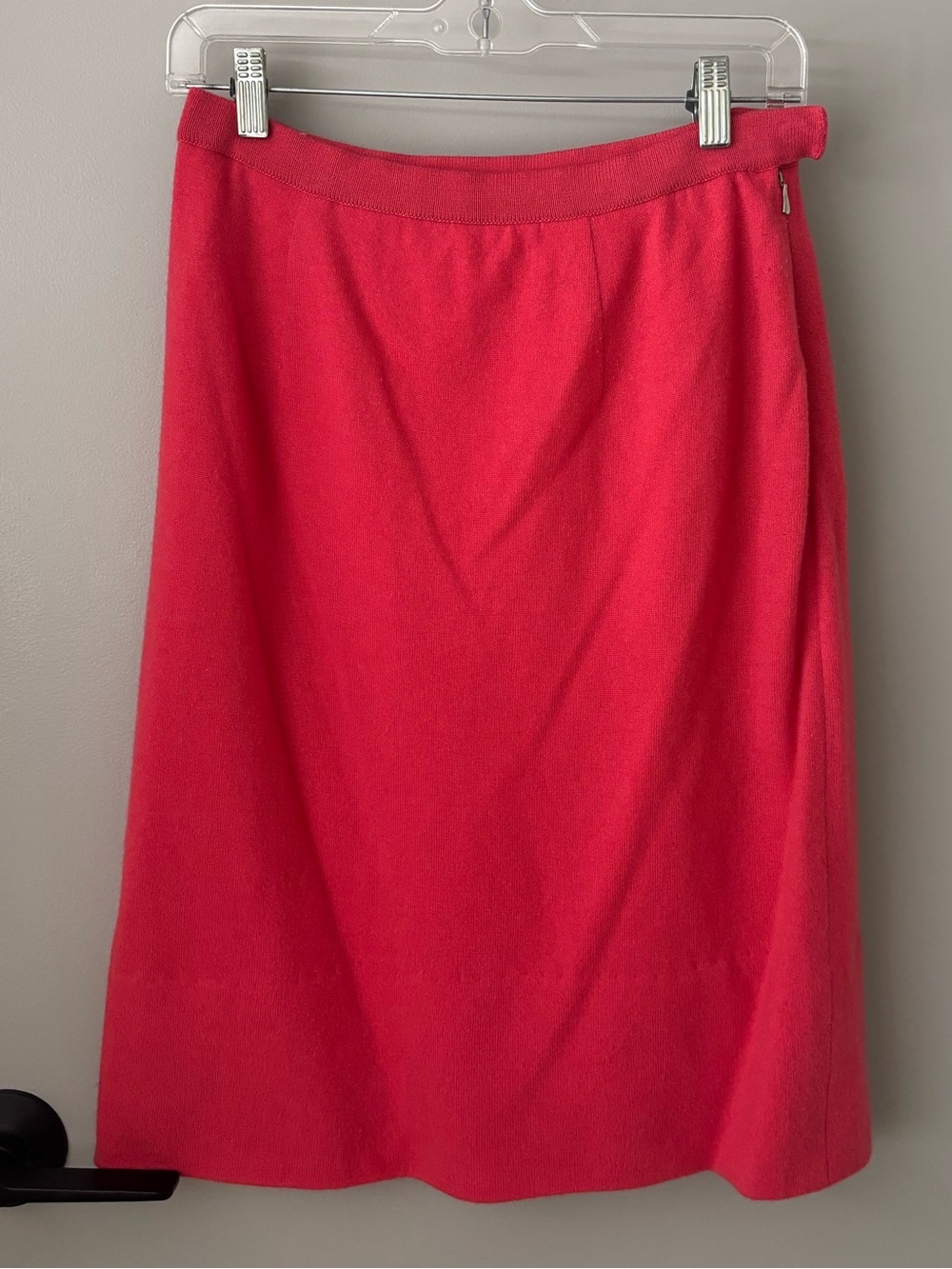 Vintage Ballantyne of Peebles 100% Cashmere Pink Knit Skirt